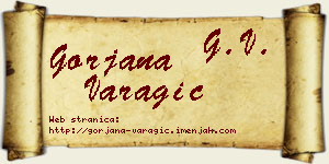 Gorjana Varagić vizit kartica